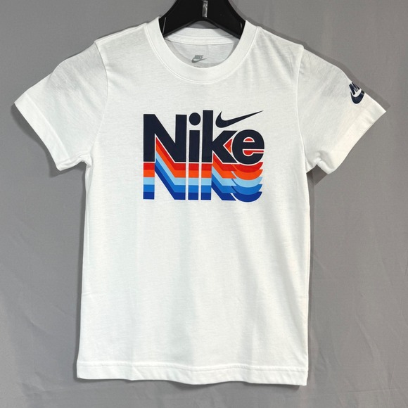 Nike Other - Nike Boys Retro Fader Graphic Logo T-Shirt Short Sleeve Size L 7 NEW (6-7 YRS)